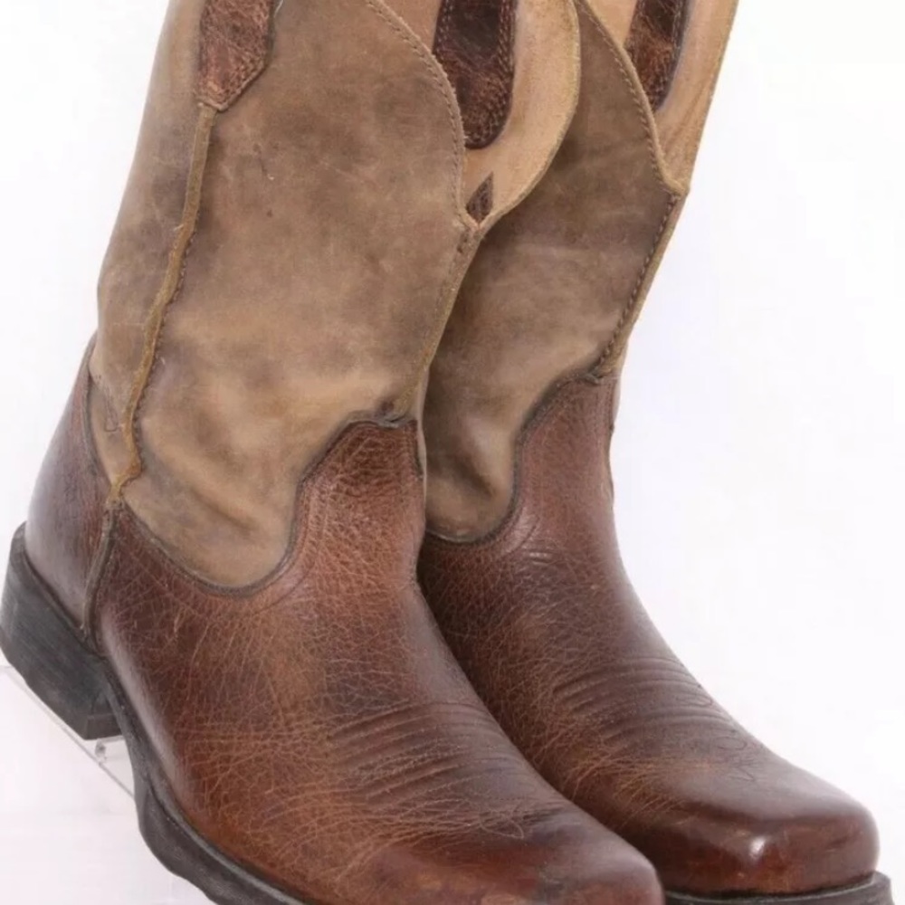 Ariat 35829 Rambler Cowboy Western Square Toe Brown Leather Boots Men's US 11 EE